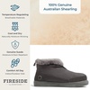 image:imageDearfoams Mens Fireside Nylon Australian Shearling Water Resistant Aprs Winter Warm Up BootieGrey Pavement