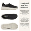 image:imageDearfoams Mens Tahoe Lightweight Comfort SlipOn SneakerBlack