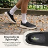 image:imageDearfoams Mens Tahoe Lightweight Comfort SlipOn SneakerBlack