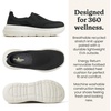 image:imageDearfoams Mens Tahoe Lightweight Comfort SlipOn SneakerBlack Knit