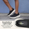 image:imageDearfoams Mens Tahoe Lightweight Comfort SlipOn SneakerBlack Knit
