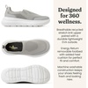 image:imageDearfoams Mens Tahoe Lightweight Comfort SlipOn SneakerSleet