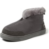 image:imageDearfoams Mens Fireside Nylon Australian Shearling Water Resistant Aprs Winter Warm Up BootieGrey Pavement