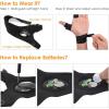 imageHANPURE LED Flashlight Gloves Stocking Stuffers for Adults Men Christmas Birthday Gift Idea for Dad Husband Him Boyfriend 2 Packwith Replaceable Batteries2 Pairswith replaceable cell batteries
