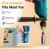 imageSocket Adapter Set Gifts for Men  Tools Impact Drill Adapter Extension Christmas Stocking Stuffers for Men Dad Adults boyfriend Power Hand Gadgets Cool Stuff Ideas 14 38 12 Hex Nut Driver Bits