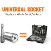 imageStocking Stuffers for Adults Men Super Universal Socket Tools Gifts for Men Grip Set with Power Drill Adapter Cool Stuff Gadgets Present Ideas Gifts for Dad Husband Him Mens Gifts Christmas for WomenBMagnetic Ratchet Screwdriver Set