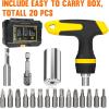 imageStocking Stuffers for Adults Men Super Universal Socket Tools Gifts for Men Grip Set with Power Drill Adapter Cool Stuff Gadgets Present Ideas Gifts for Dad Husband Him Mens Gifts Christmas for WomenBMagnetic Ratchet Screwdriver Set