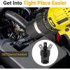 imageStocking Stuffers for Men Mens Gifts for Christmas Impact Swivel Socket Set Gadgets Tools for Men CRMO 14quot 38quot 12quot Wobble Universal Joint Sockets Extension Stocking Stuffers for Adults Women