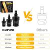 imageStocking Stuffers for Men Mens Gifts for Christmas Impact Swivel Socket Set Gadgets Tools for Men CRMO 14quot 38quot 12quot Wobble Universal Joint Sockets Extension Stocking Stuffers for Adults Women