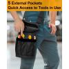 imageTool Bag Roll Up Organizer Gifts for Dad Christmas Birthday Present Stocking Stuffers Fathers Day Idea Mechanic Electrician Gifts for Men Plumber Handyman Gardening Motorcycle Car Truck AccessoriesBlackwith Best Husband Ever patch
