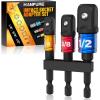 imageImpact Grade Socket Adapter Set  3 PCS Extension Bit Set Socket Wrench Driver Adapter Kit with Holder 14quot 38quot 12quot Drive for Power Drill Stocking Stuffers Gadgets Tools Gifts for Men