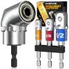 imageSocket Adapter Set Gifts for Men  Tools Impact Drill Adapter Extension Christmas Stocking Stuffers for Men Dad Adults boyfriend Power Hand Gadgets Cool Stuff Ideas 14 38 12 Hex Nut Driver Bits