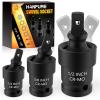 imageStocking Stuffers for Men Mens Gifts for Christmas Impact Swivel Socket Set Gadgets Tools for Men CRMO 14quot 38quot 12quot Wobble Universal Joint Sockets Extension Stocking Stuffers for Adults Women
