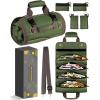 imageTool Bag Roll Up Organizer Gifts for Dad Christmas Birthday Present Stocking Stuffers Fathers Day Idea Mechanic Electrician Gifts for Men Plumber Handyman Gardening Motorcycle Car Truck AccessoriesGreenunisex with no patch