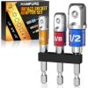 imageStocking Stuffers for Men Impact Drill Socket Adapter Set 14 38 12 Hex Nut Driver Bit Set Power Hand Tools Cool Stuff Unique Gifts Ideas Gadgets for Mens Dad Him Husband On Birthday Christmas