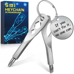 image:imageKeychain Screwdriver Tool Stocking Stuffers Gifts for Men Portable Key Shaped Pocket Screw Driver Gadgets