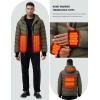 imageMens Heated Jacket With 12V Battery PackInsulated Lightweight Hooded HandHeating Electric Heated Puffer JacketGreen