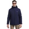 imageMens Heated Jacket with Detachable Hood Waterproof Winter Outdoor Heating Jackets for Men Battery Pack IncludedNavyblue