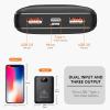 imageiHood 5V  74V  12V Heated Vest Battery Pack for Heated Jackets Hoodies Pants and Seat Cushion Cover 14400mAh Power Bank with 2 USB 30 and USBC Output Port for iPhone Samsung and More