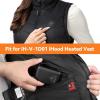 imageiHood 74v 3000mAh Rechargeable Battery Pack Super Lightweight Womens Heated Vest