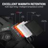 imageiHood Heated Gloves for Men and Women 74V Rechargeable Waterproof Touchscreen Battery Electric Heated Hand Warmer Gloves for Outdoor ActivitiesMedium