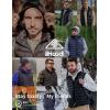 imageiHood Mens Heated Vest with Battery Pack Heated Vest Men with Retractable Heated Hood Washable Heated Jackets for MenBlue