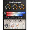 imageiHood Mens Heated Vest with Battery Pack Heated Vest Men with Retractable Heated Hood Washable Heated Jackets for MenBlue