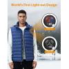 imageiHood Mens Heated Vest with Battery Pack Heated Vest Men with Retractable Heated Hood Washable Heated Jackets for MenBlue