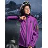 imageiHood Womens Heated Jacket with 12V Battery Pack Waterproof Winter Outdoor heated Jacket for Women Heating Jacket coatPurple