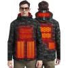 imageMens Heated Jacket with Detachable Hood Waterproof Winter Outdoor Heating Jackets for Men Battery Pack IncludedCamo