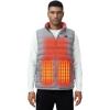 imageiHood Mens Heated Vest with Battery Pack Heated Vest Men with Retractable Heated Hood Washable Heated Jackets for MenGrey