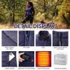imageiHood Heated Vest Women with 74V battery Pack Lightweight Electric Stand Collar Heated Vest for Women Zip Padded GiletNavy Blue