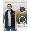 imageiHood Womens Heated Vest with Battery Pack Heated Vest Women with Retractable Heated Hood Washable Heated Jackets for WomenBlack