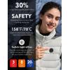 imageiHood Womens Heated Vest with Battery Pack Heated Vest Women with Retractable Heated Hood Washable Heated Jackets for WomenWhite