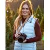imageiHood Womens Heated Vest with Battery Pack Heated Vest Women with Retractable Heated Hood Washable Heated Jackets for WomenWhite