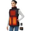 imageiHood Womens Heated Vest with Battery Pack Heated Vest Women with Retractable Heated Hood Washable Heated Jackets for WomenBlack