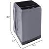 imageCOMFEE 16 Cuft Portable Washing Machine 11lbs Capacity Fully Automatic Compact Washer with Wheels 6 Wash Programs Laundry Drain Pump Ideal for Apartments RV Camping Magnetic GrayGray