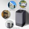 imageCOMFEE 16 Cuft Portable Washing Machine 11lbs Capacity Fully Automatic Compact Washer with Wheels 6 Wash Programs Laundry Drain Pump Ideal for Apartments RV Camping Magnetic GrayGray