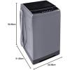 imageCOMFEE 16 Cuft Portable Washing Machine 11lbs Capacity Fully Automatic Compact Washer with Wheels 6 Wash Programs Laundry Drain Pump Ideal for Apartments RV Camping Magnetic GrayGray
