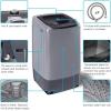 imageCOMFEE 16 Cuft Portable Washing Machine 11lbs Capacity Fully Automatic Compact Washer with Wheels 6 Wash Programs Laundry Drain Pump Ideal for Apartments RV Camping Magnetic GrayGray
