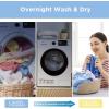 imageCOMFEE 24quot Washer and Dryer Combo 27 cuft 26lbs Washing Machine Steam Care Overnight Dry No Shaking Front Load FullAutomatic Machine Dorm WhiteWashing Machine