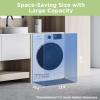 imageCOMFEE 24quot Washer and Dryer Combo 27 cuft 26lbs Washing Machine Steam Care Overnight Dry No Shaking Front Load FullAutomatic Machine Dorm WhiteWashing Machine