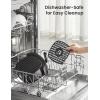 imageCOMFEE Compact 22 Quart Air Fryer with 12 Menu Options Adjustable Timer ampamp Temperature Control 180400 degrees F DishwasherSafe Nonstick Fry Basket with Stainless Steel Finish