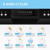 imageCOMFEE Countertop Dishwasher Energy Star Portable Dishwasher 6 Place Settings ampamp 8 Washing Programs Speed BabyCare ECOampamp Glass Dish Washer for Dorm RVampamp Apartment BlackWhole Black