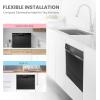 imageCOMFEE Countertop Dishwasher Energy Star Portable Dishwasher 6 Place Settings ampamp 8 Washing Programs Speed BabyCare ECOampamp Glass Dish Washer for Dorm RVampamp Apartment BlackWhole Black