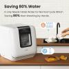 imageCOMFEE Countertop Dishwasher Portable Dishwasher with 6L Builtin Water Tank Mini Dishwasher with More Space Inside 7 Programs UV Hygieneampamp Auto Door Open for Apartments Dormsampamp RVs WhiteWhole White