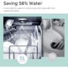imageCOMFEE Countertop Dishwasher Portable Dishwasher with 6L Builtin Water Tank Mini Dishwasher with More Space Inside 7 Programs UV Hygieneampamp Auto Door Open for Apartments Dormsampamp RVs WhiteWhite