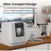 imageCOMFEE Countertop Dishwasher Portable Dishwasher with 6L Builtin Water Tank Mini Dishwasher with More Space Inside 7 Programs UV Hygieneampamp Auto Door Open for Apartments Dormsampamp RVs WhiteWhole White