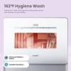 imageCOMFEE Countertop Dishwasher Portable Dishwasher with 6L Builtin Water Tank Mini Dishwasher with More Space Inside 7 Programs UV Hygieneampamp Auto Door Open for Apartments Dormsampamp RVs WhiteWhite  Grey
