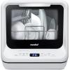 imageCOMFEE Countertop Dishwasher Portable Dishwasher with 6L Builtin Water Tank Mini Dishwasher with More Space Inside 7 Programs UV Hygieneampamp Auto Door Open for Apartments Dormsampamp RVs WhiteWhite